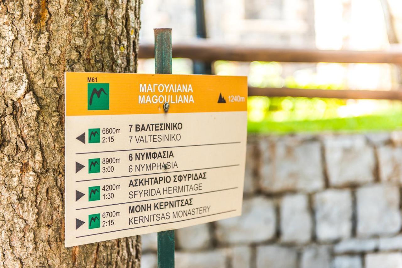 «Σκλάβας Χνάρι» Παραδοσιακός Ξενώνας Lägenhet Magouliana Exteriör bild